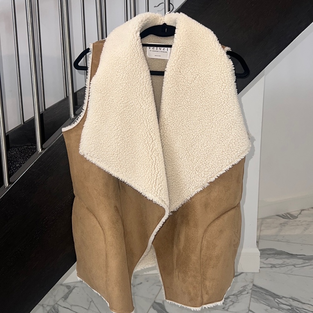 Velvet by Graham & Spencer Faux Sherpa Vest
